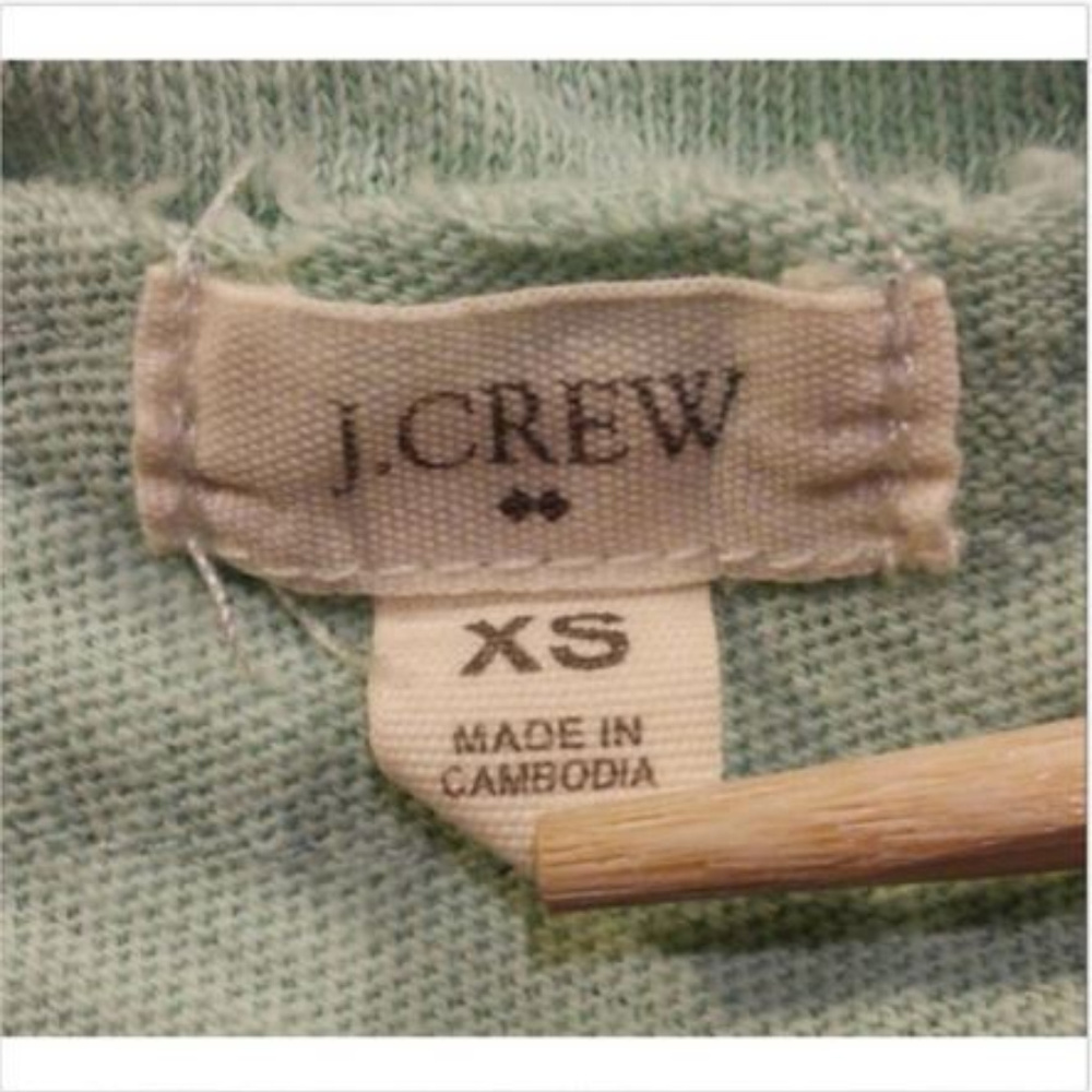 J Crew ~ Sea/Mint Green Layered Scoop Neck 3/4 Slv - Picture 6 of 6